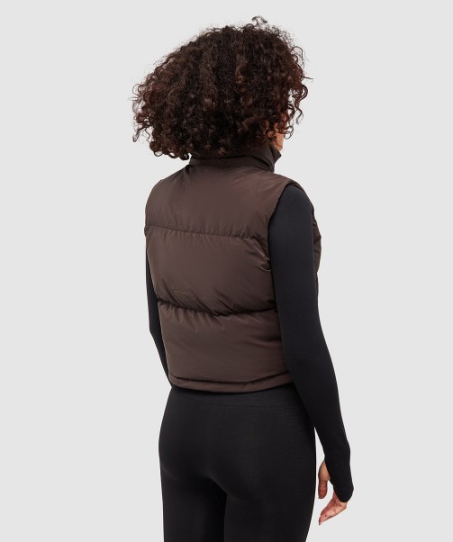 Zavetti Canada Fashion Brown Womens Bellucci 2.0 Crop Gilet