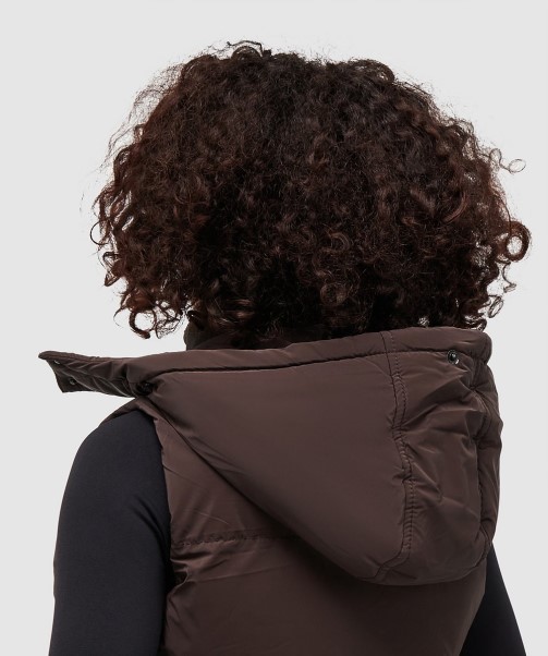 Zavetti Canada Fashion Brown Womens Bellucci 2.0 Crop Gilet