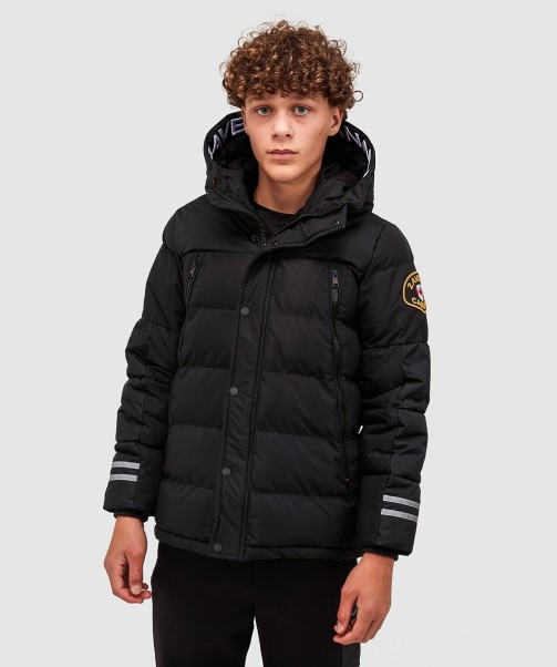 Black Zavetti Canada Junior Vurbo 2.0 Puffer Parka Jacket