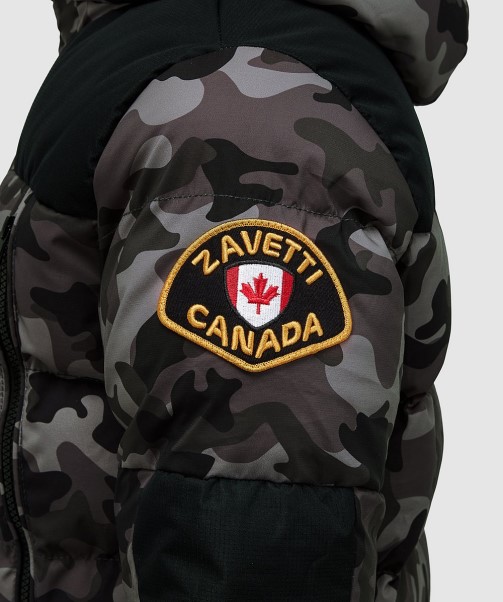 Black Zavetti Canada Fashion Junior Vurbo 2.0 Puffer Parka Jacket