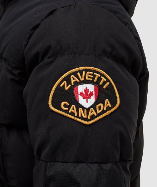 Black Zavetti Canada Fashion Junior Vurbo 2.0 Puffer Parka Jacket