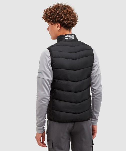 Black Junior Meslin Puffer Gilet Zavetti Canada Fashion