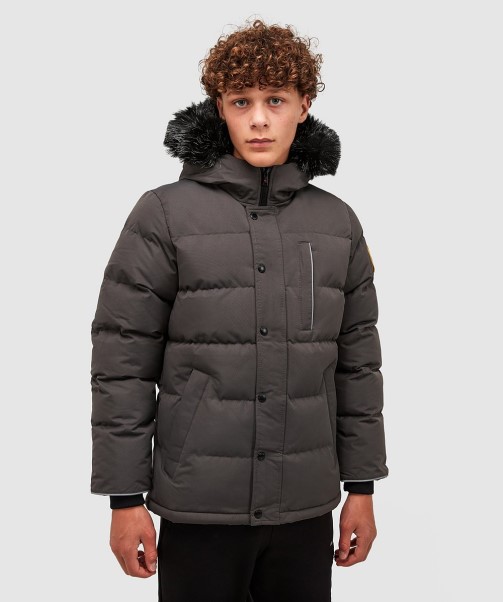 Zavetti Canada Asphalt Junior Oshawa 3.0 Puffer Parka Jacket
