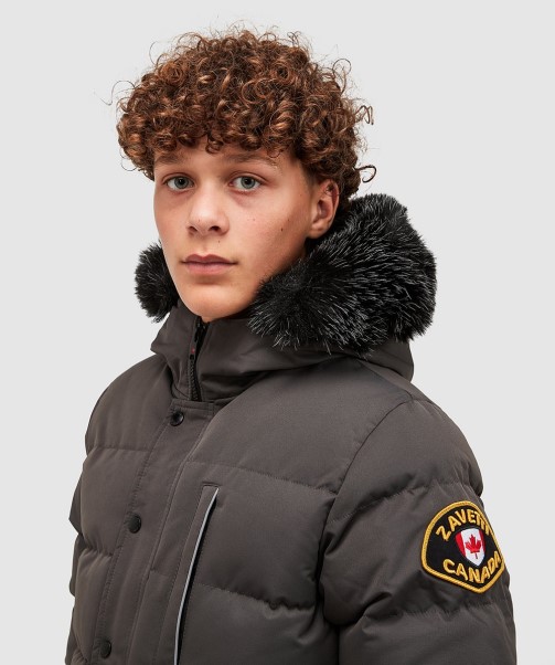 Zavetti Canada Asphalt Junior Oshawa 3.0 Puffer Parka Jacket