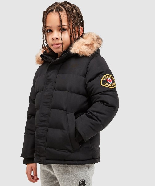 Black Zavetti Canada Nursery Oshawa Puffer Jacket