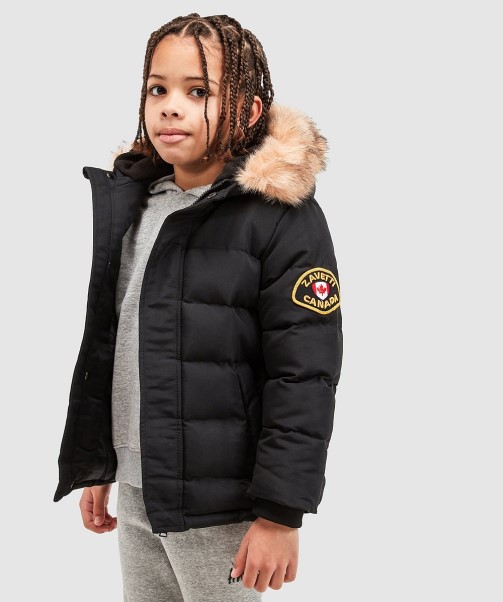 Black Zavetti Canada Nursery Oshawa Puffer Jacket