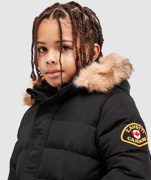 Black Zavetti Canada Nursery Oshawa Puffer Jacket