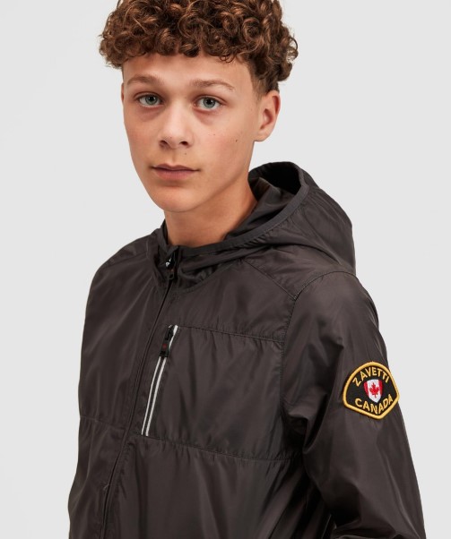 Zavetti Canada Junior Vistano Windrunner Jacket Black