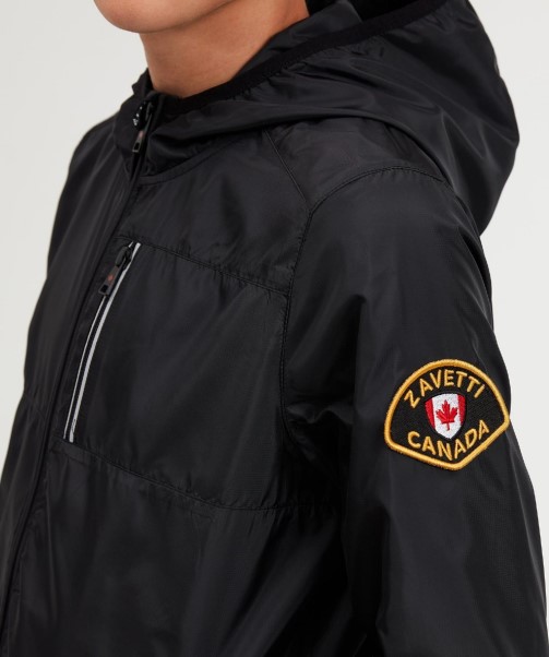 Zavetti Canada Junior Vistano Windrunner Jacket Black